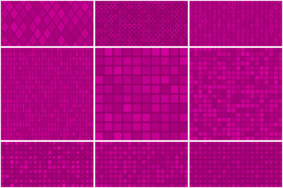 Abstract Seamless Patterns in Purple: A Versatile Design Resource for Creatives and Professionals
