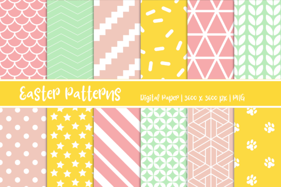 Easter Patterns Digital Paper: A Versatile Tool for Modern Creativity