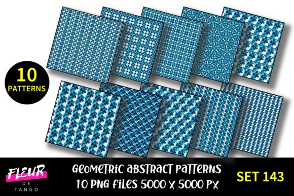 Geometric Patterns Digital Paper Set 143: A Versatile Resource for Creative Projects