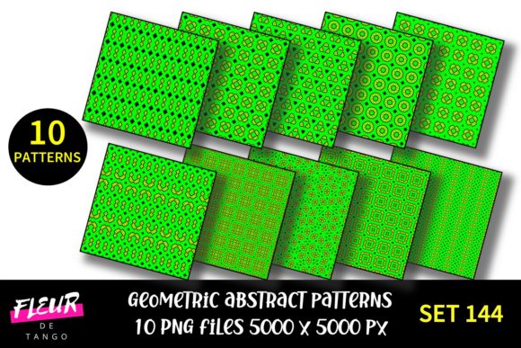 Geometric Patterns Digital Paper Set 144