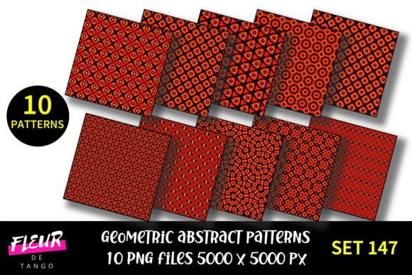 Geometric Patterns Digital Paper Set 147