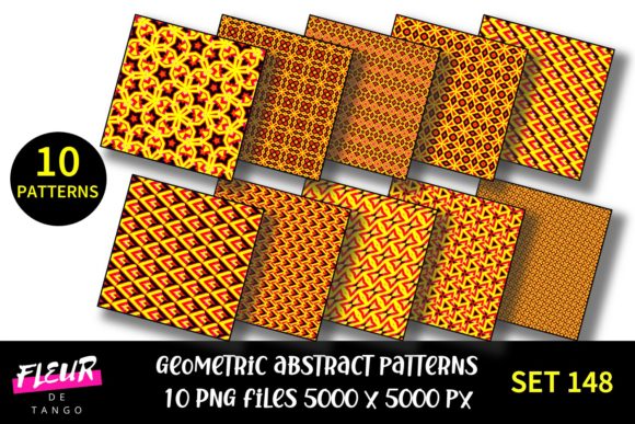 Geometric Patterns Digital Paper Set 148: A Versatile Resource for Creative Projects