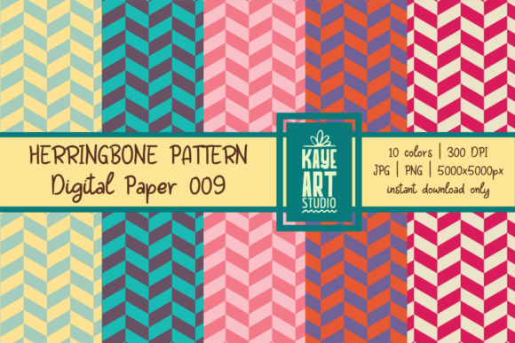 Herringbone Digital Patterns 009: A Versatile Resource for Creative Projects