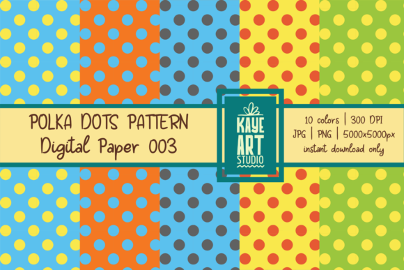 Polka Dots Digital Patterns 003: A Versatile Design for Creative Projects