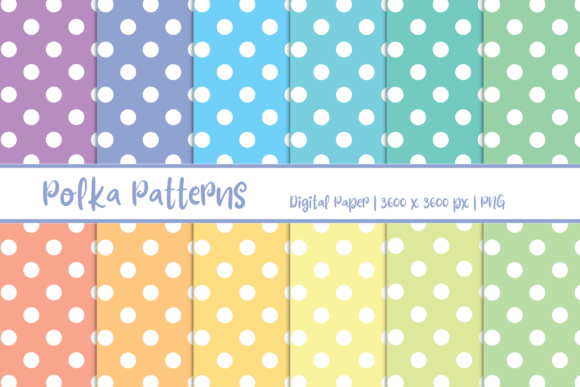 Polka Patterns Digital Paper