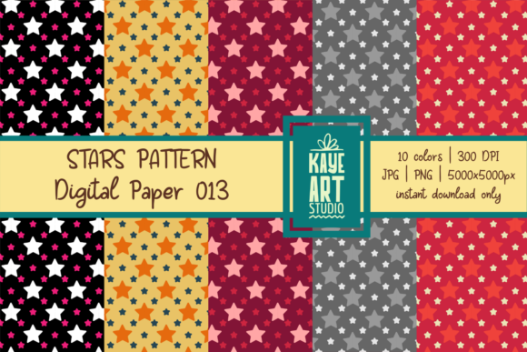 Stars Digital Patterns 013: A Versatile Tool for Creative Projects