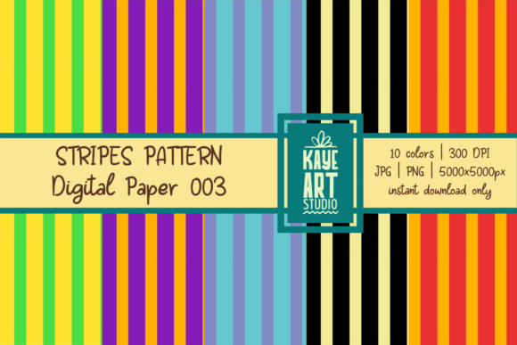 Stripes Digital Patterns 003: A Versatile Resource for Creative Projects