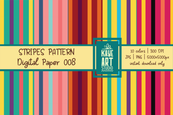 Stripes Digital Patterns 008