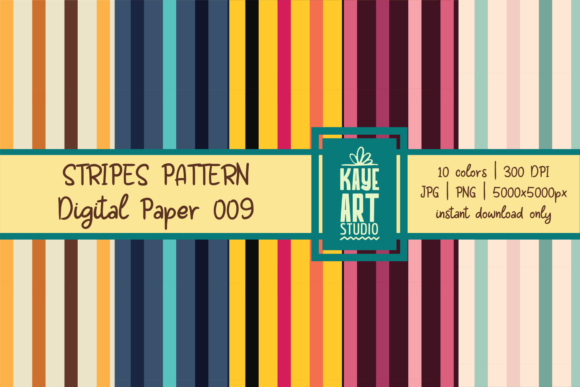 Stripes Digital Patterns 009: A Versatile Tool for Modern Creatives