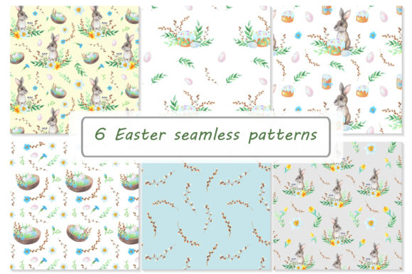 WATERCOLOR EASTER PATTERNS