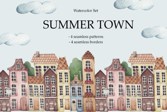 Watercolor Patterns Set: Creative Possibilities for Designers and Artists