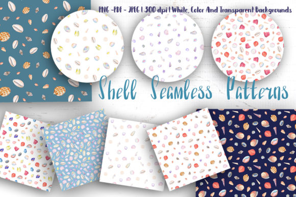 Watercolor Seashell Seamless Patterns: A Strategic Design Tool for Summer Creativity